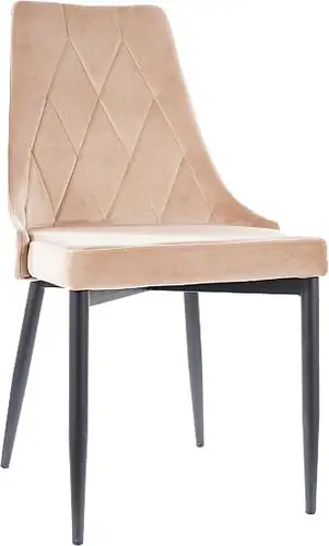 Стул Signal Trix B Velvet (bluvel 28 бежевый/черный) – изображение в каталоге