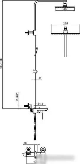 Душевая система Maxonor Pure Life PL2490 - фото товара