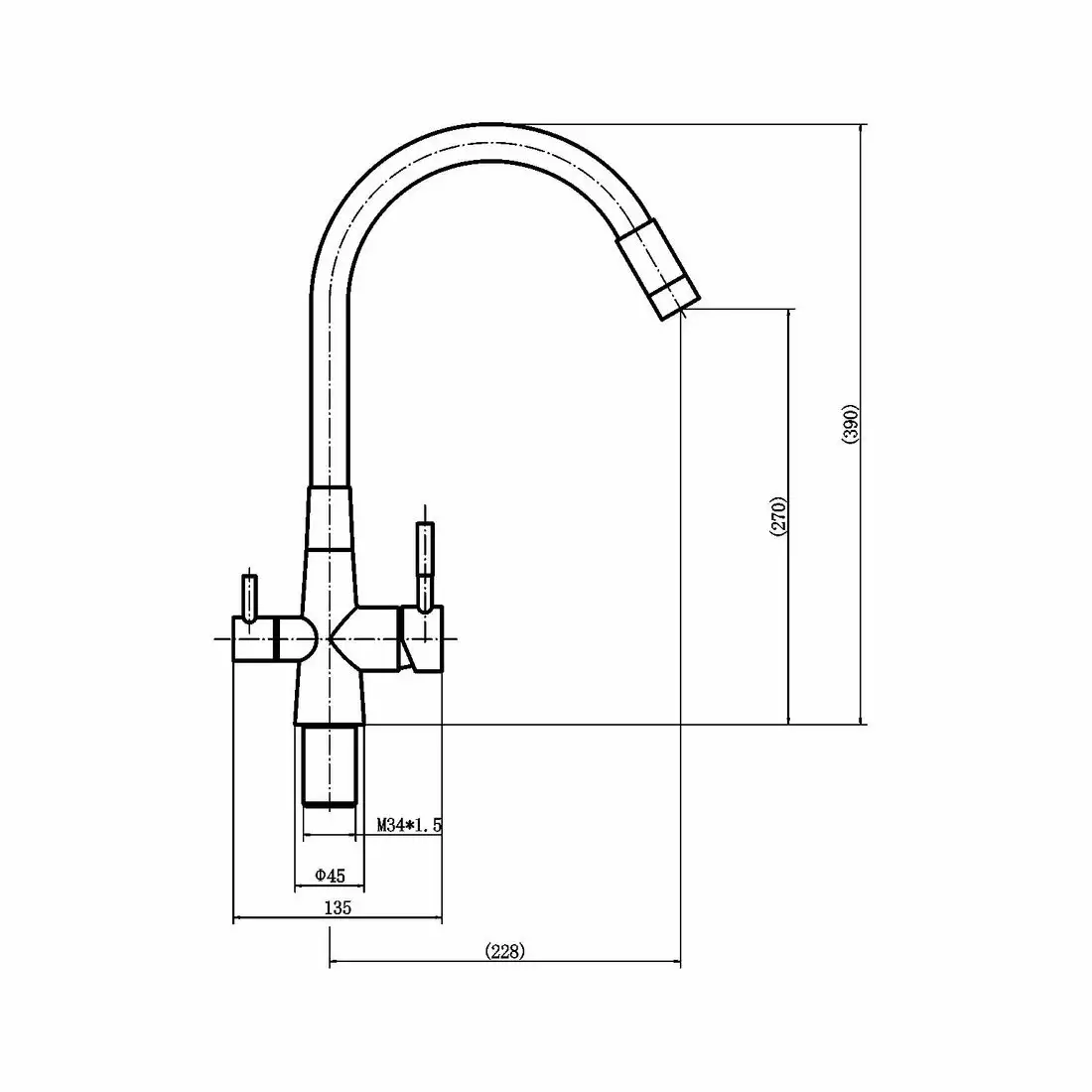 Смеситель Fashun A54029-7 - фото товара