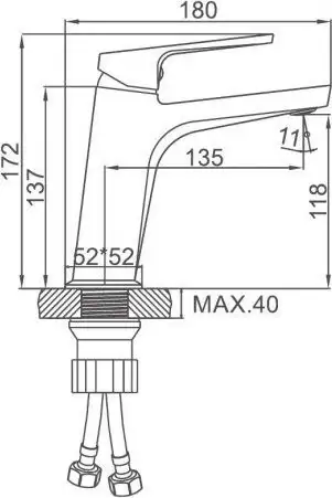 Смеситель Ledeme L1092D - фото товара