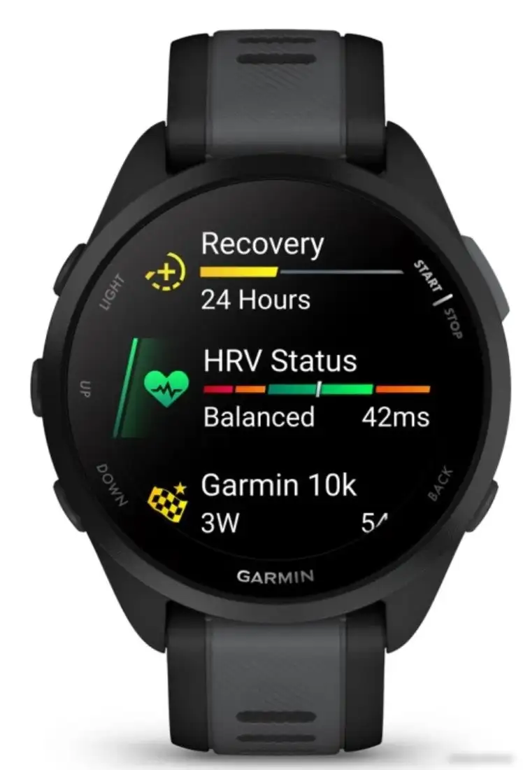 Умные часы Garmin Forerunner 165 (черный/сланцево-серый) – фото товара