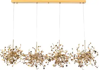 Подвесная люстра Crystal Lux GARDEN SP3х4 L1600 GOLD – изображение в каталоге