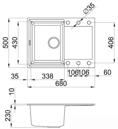 Кухонная мойка Elleci Easy 135 Espresso 78 - фото товара