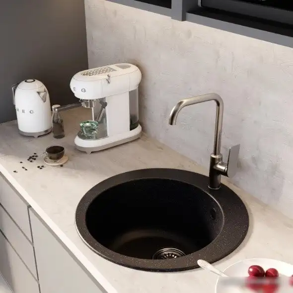 Кухонная мойка Mixline ML-GM13 551890 (черный) - фото товара