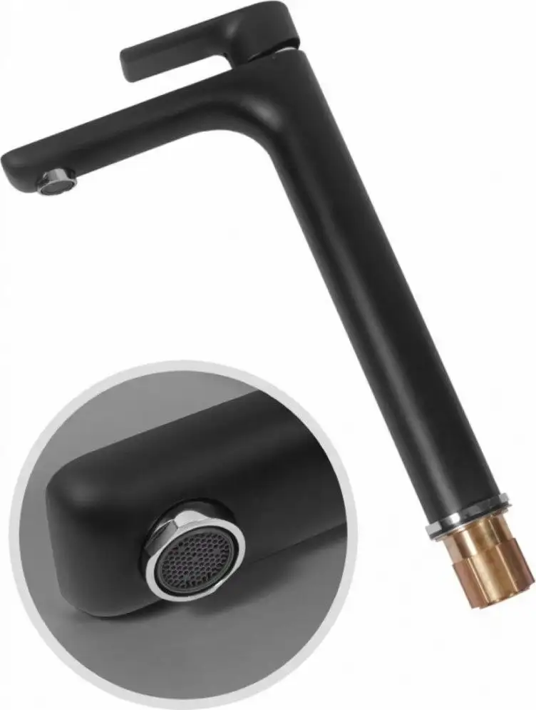 Смеситель Hansberge H2099 (черный хром) - фото товара