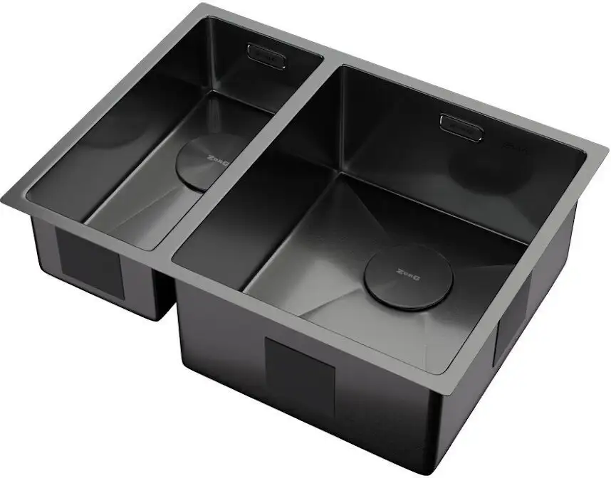 Кухонная мойка ZorG Zerox 58-2 U / IF-L PVD Gunblack - фото товара