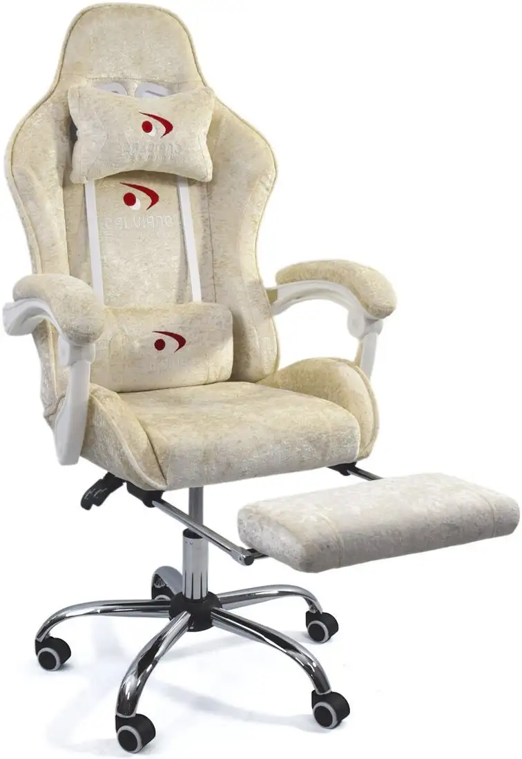 Игровое (геймерское) кресло Calviano Amarone (beige plush) – фото товара