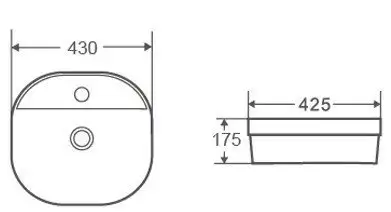 Умывальник D&K Quadro DT1510916 (белый) - фото товара