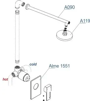 Душевая система Wasserkraft A12119 - фото товара