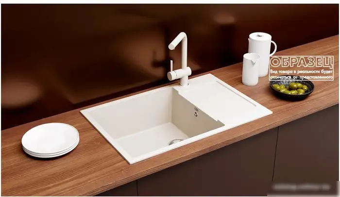 Кухонная мойка Ulgran U-602 (328 бежевый) - фото товара