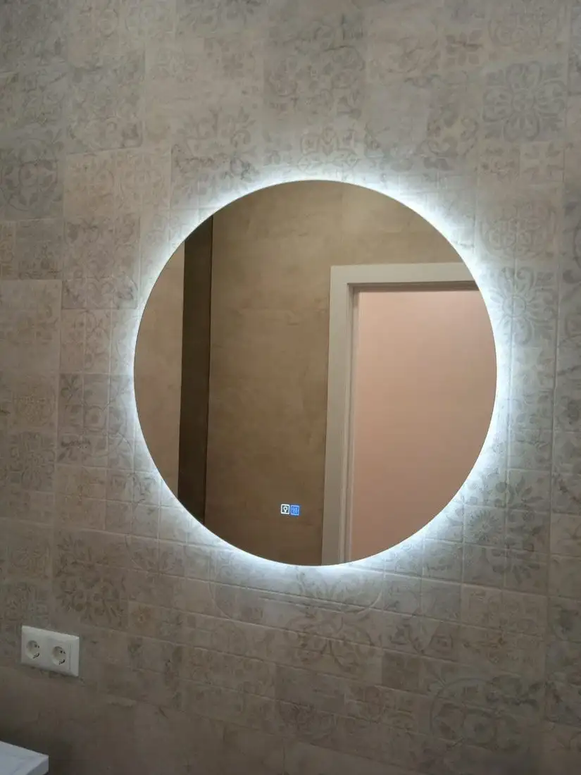 Пекам Зеркало Ring Fly-sp 80x80 ringFly-80x80sp (с подсветкой и подогревом, с сенсором на прикосновение) – фото товара