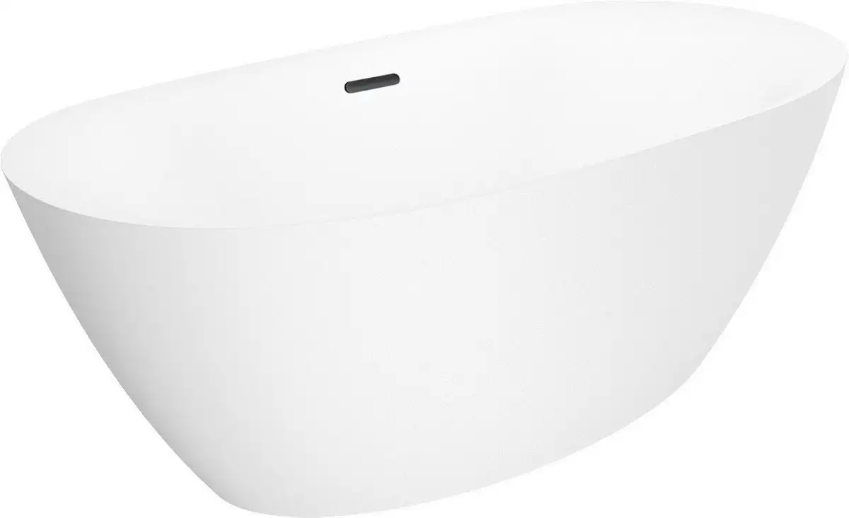 Ванна Wellsee Enjoy e Amedeo 175x83 23740103R (отдельностоящая ванна белый глянец, экран, ножки, сифон-автомат матовый черный) - фото товара