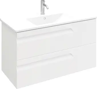 Laparet Тумба под умывальник Atlas 100 (белый матовый) – изображение в каталоге