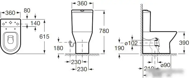 Унитаз Roca Leon 342649000 - фото товара