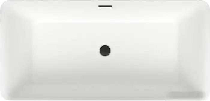 Ванна Wellsee DeSire 159,5x77 231501003 (отдельностоящая ванна белый глянец, экран, ножки, сифон-автомат матовый черный) - фото товара