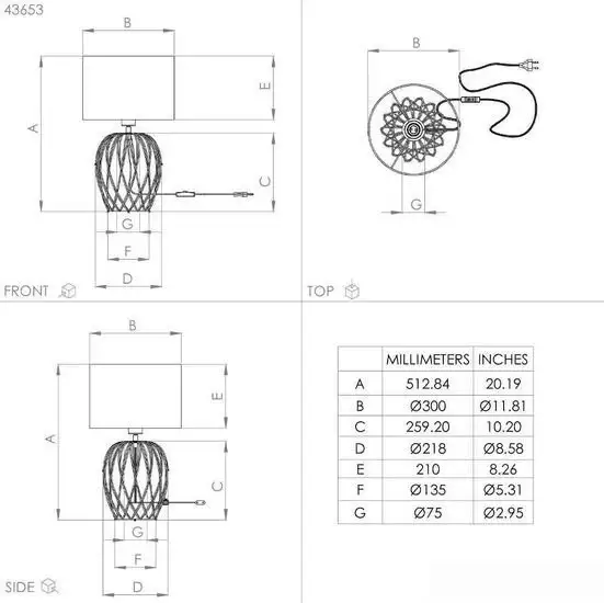 Настольная лампа Eglo Nimlet 43653