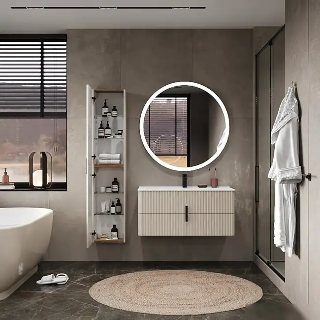 Briz Шкаф-полупенал Арно 35 105 10-08035-00 02 БЕЖ (правый) – фото товара