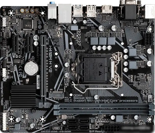 Материнская плата Gigabyte H410M H V2 (rev. 1.7) – фото товара