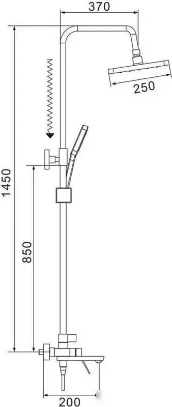 Душевая система Shevanik S4336 - фото товара