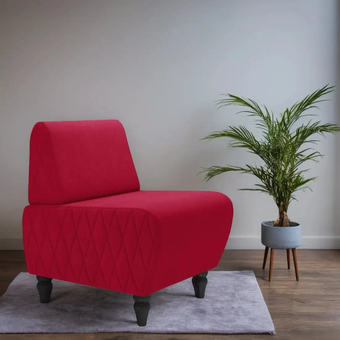 Интерьерное кресло MONOFIX Буно кресло (велюр/красный №36) – фото товара