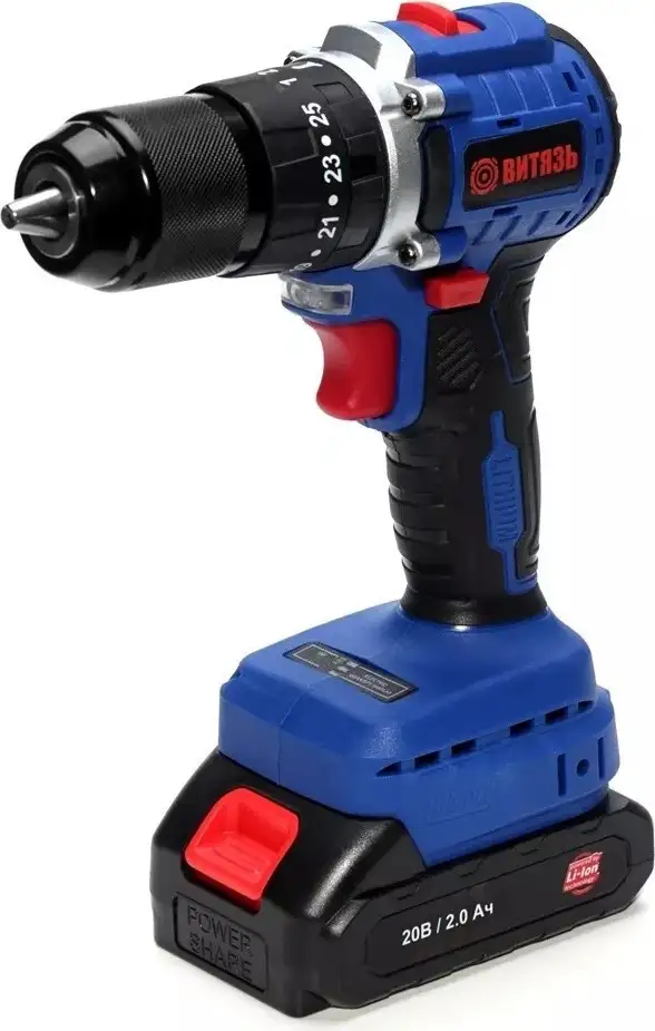 Ударная дрель-шуруповерт Витязь ДА-1020-У13М 18012027 (с 2-мя АКБ, кейс, набор оснастки) – фото товара