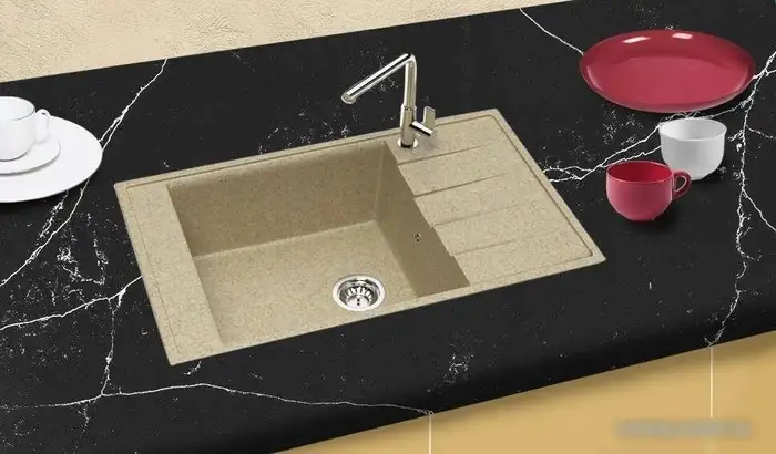 Кухонная мойка Berge BR-8005 (песочный) - фото товара