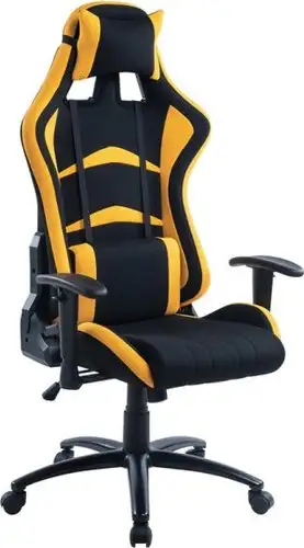 Игровое (геймерское) кресло Helmi Pointer HL-G07 306178 (черный/желтый) – изображение в каталоге
