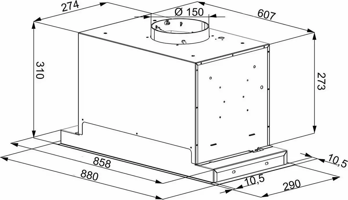 Кухонная вытяжка Konigin Incanto 90 (черный) - фото товара