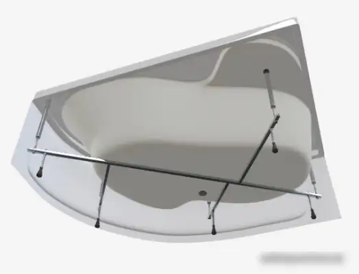 Ванна 1Марка Aura 150x105 R (с каркасом и экраном) - фото товара