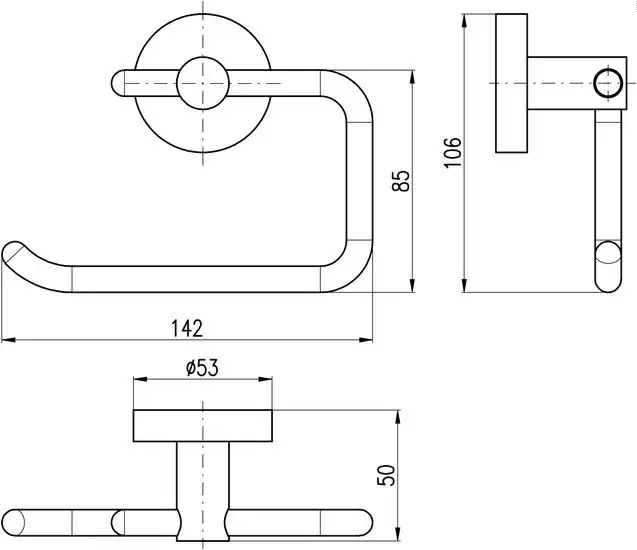 Держатель для туалетной бумаги Slezak RAV Колорадо COA0401 (хром) – фото товара