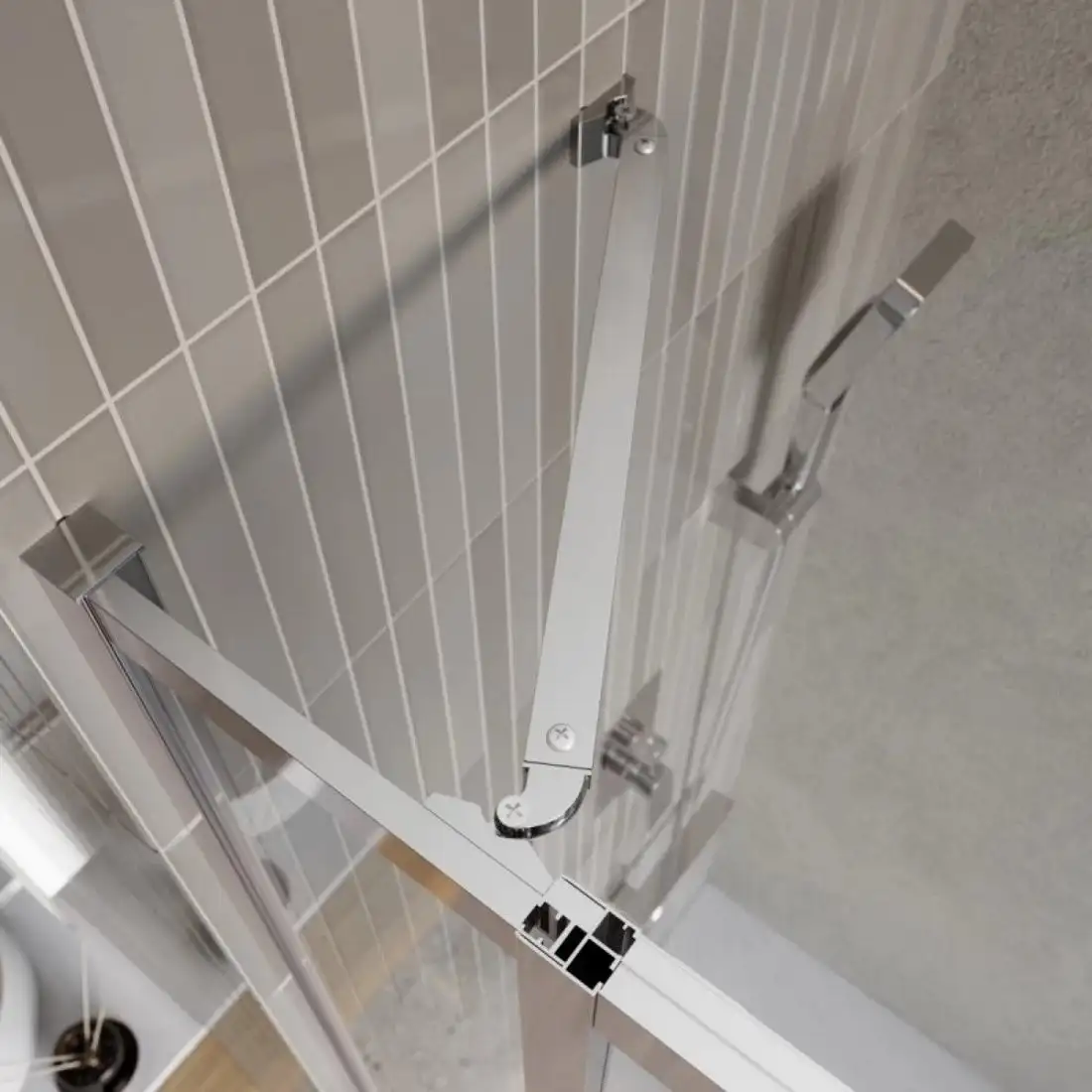Душевой уголок BelBagno LUCE-A-22-80+30-C-Cr - фото товара