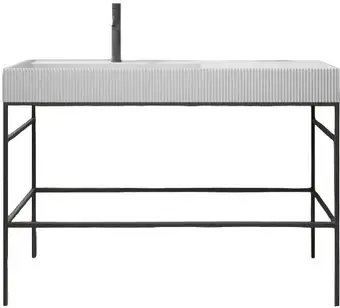 Abber Консоль с умывальником Stein AS2647 (белый матовый) – изображение в каталоге