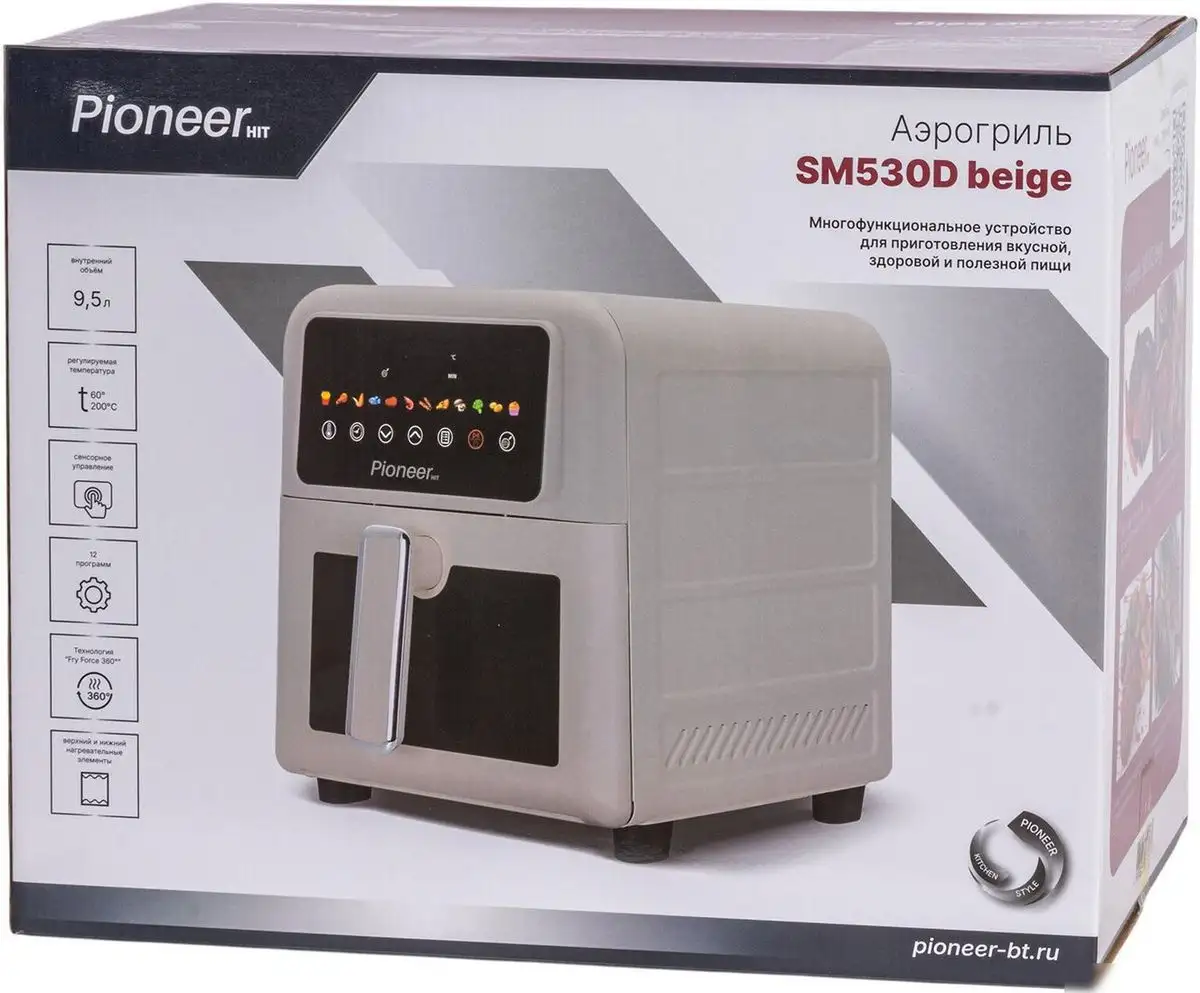 Аэрогриль (аэрофритюрница) Pioneer SM530D (бежевый) – фото товара