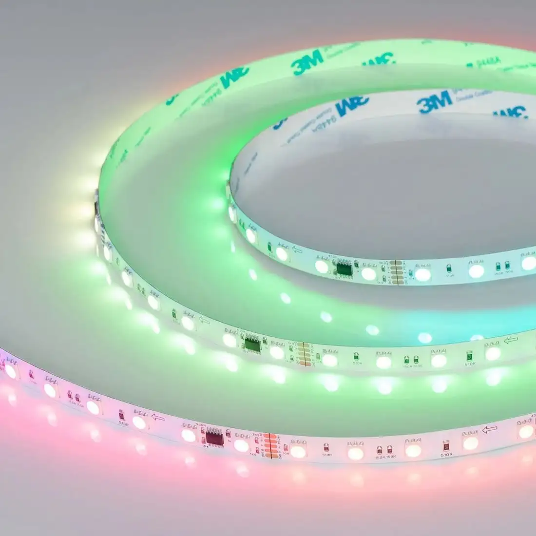 Светодиодная лента Arlight 14W/m 60LED/m 5060SMD разноцветный 5М DMX-B60-10mm 24V 039183 – фото товара