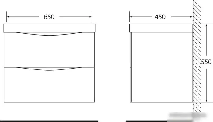 BelBagno Тумба под умывальник Marino-650-2C-SO-RN-P (rovere nature) – фото товара