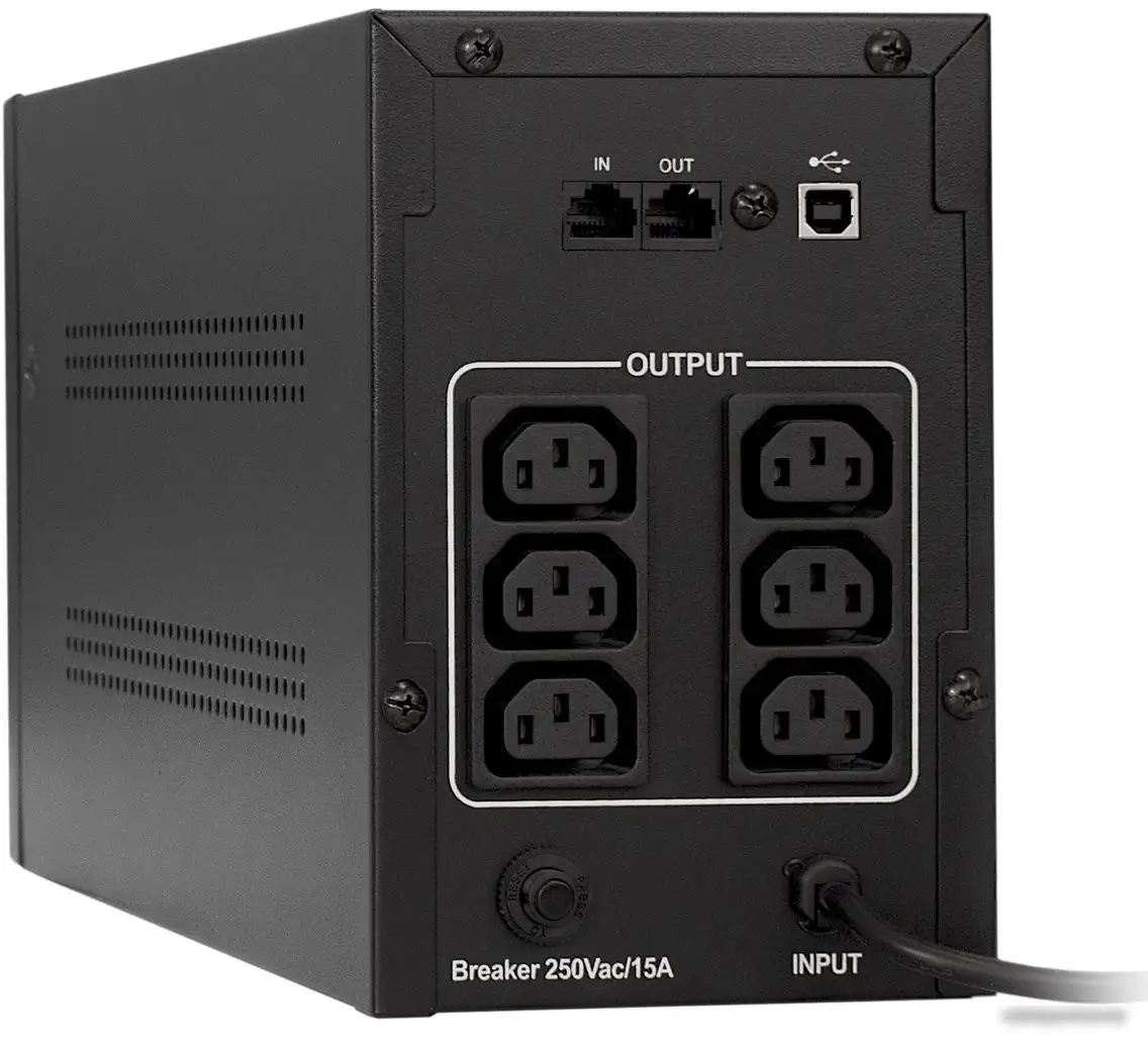 Источник бесперебойного питания ExeGate SpecialPro Smart LLB-2200.LCD.AVR.C13.RJ.USB – фото товара