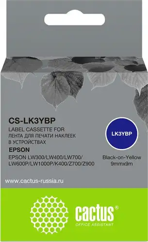 Картридж CACTUS CS-LK3YBP (аналог Epson LK3YBP) – изображение в каталоге