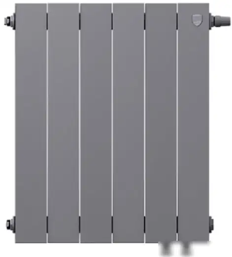 Биметаллический радиатор Royal Thermo PianoForte 500 VDR Silver Satin (6 секций) - фото товара