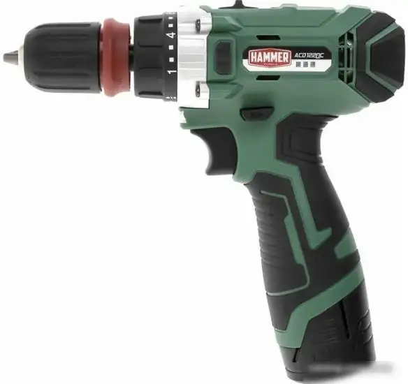 Дрель-шуруповерт Hammer ACD122QC (с 2-мя АКБ, кейс) – фото товара