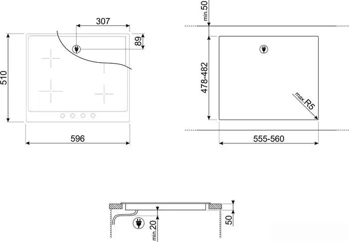 Варочная панель Smeg SI964NM - фото товара