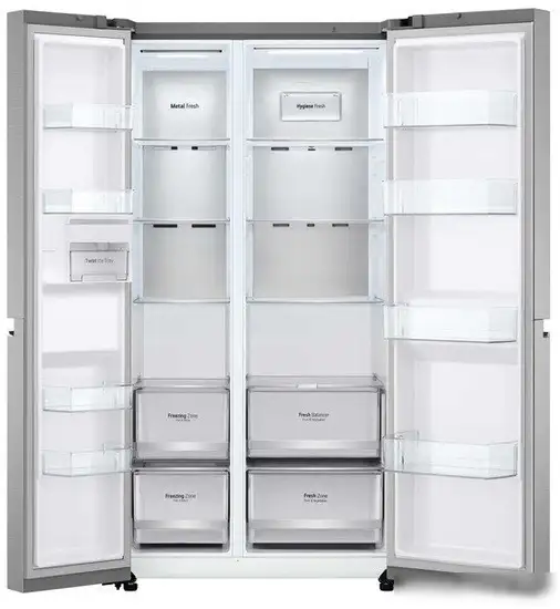 Холодильник side by side LG DoorCooling+ GC-B257SSZV - фото товара