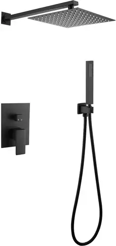Душевая система Abber Daheim AF8219B (черный матовый) - изображение в каталоге