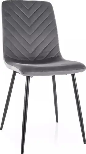 Стул Signal Daren Velvet Bluvel 14 (серый/черный)