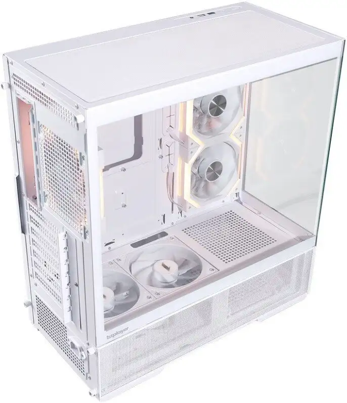 Корпус 1stPlayer CV7 ARGB CV7-WH-2FAR-W-2FH7R-W-1FH7-W (белый) – фото товара