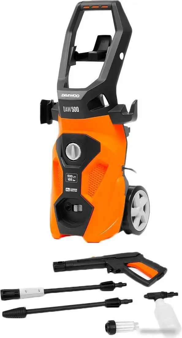 Мойка высокого давления Daewoo Power DAW 500 (с пеногенератором Daewoo Power DAW 10) – фото товара