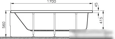 Ванна Vitra Neon 170x75 (прямоугольная) - фото товара