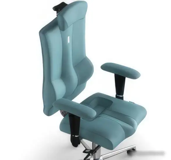 Кресло Kulik System Elegance (экокожа, синий с подголовником) – фото товара