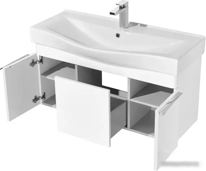 Акватон Тумба под умывальник Беверли 100 1A236701BV010 (белый) – фото товара