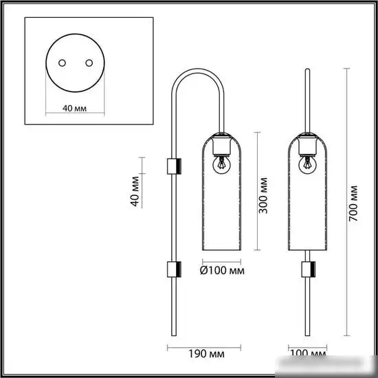 Бра Odeon Light Vosti 4805/1W – фото товара