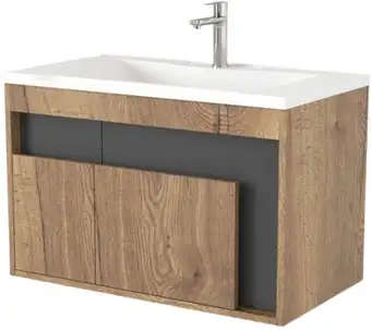 Дабер Тумба под умывальник 016 Andrea Elen 80 Т16.8А.0.22 (дуб галифакс/серый) – изображение в каталоге